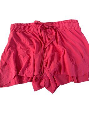 Girls btween Pink Ruffle Shorts Elastic Waistband  Layered